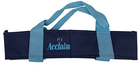 Acclaim Chatton Padded Classic 2 Bowls Nylon Carrier For Level Green Lawn Flat Short Mat Indoor & Outdoor Bowling (Navy/Sky)