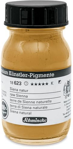 Schmincke feinste Künstler-Pigmente, Siena natur - 100 ml