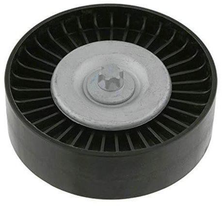 febi bilstein 24730 Umlenkrolle für Keilrippenriemen, mit Schraube , 1 Stück, Schwarz