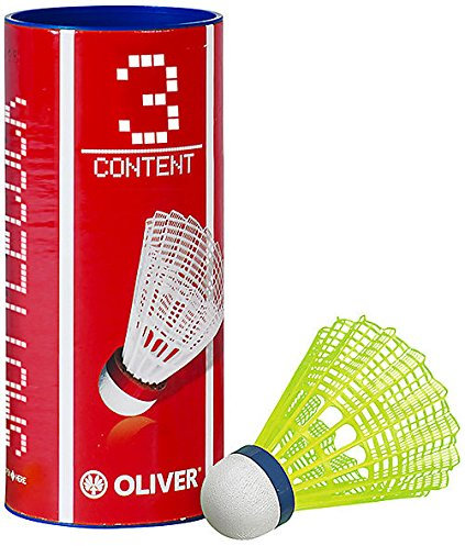 Oliver Badminton Ball PRO TEC 5 gelb-blau, Farbe:GELB-BLAU, Größe:MED