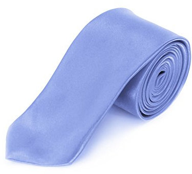 Oblique Unique schmale Krawatte, Farbe wählbar (Light Blau)