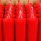 Bütic GmbH Stabkerzen durchgefärbt 250mm x Ø 22mm - Kerzen hochgereinigt, Brenndauer 11,5h, geruchsneutral, rußarm mit rückstandsfreiem Abbrand, Farbe:Weihnachtsrot, Set mit:8 Stück