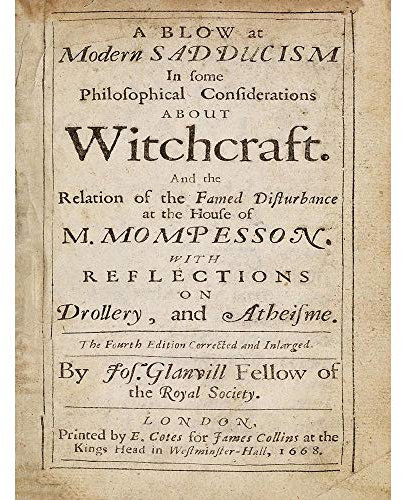 Wee Blue Coo Witchcraft 1668 Book Cover Art Print Poster Wall Decor Kunstdruck Poster Wand-Dekor-12X16 Zoll