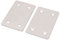 Sourcingmap Metal Rectangle 4 Holes Flat Mending Repair Plates Brackets Fasteners 2pcs