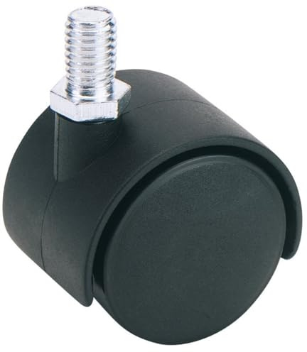 Draper Twin Nylon Bolt Castor, 40mm Diameter, S.W.L. 25kg 65464