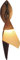 GURU SHOP Palmenblatt Wandlampe/Wandleuchte, in Bali Handgefertigt aus Naturmaterial, Palmholz - Modell Bandurina, 50x15x20 cm