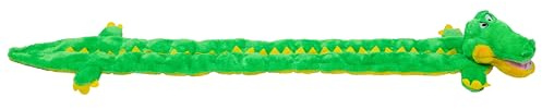Outward Hound Kyjen 32037 Squeaker Matz Gator 32-Squeaker Plush Squeak Toy Dog Toys, Extra Large, Green