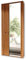 Nature Plus Garderobenschrank teil-massiv aus Kernbuchenholz - Flurgarderoben Schrank mit großem Spiegel - 74 x 200 x 40 cm (B/H/T)