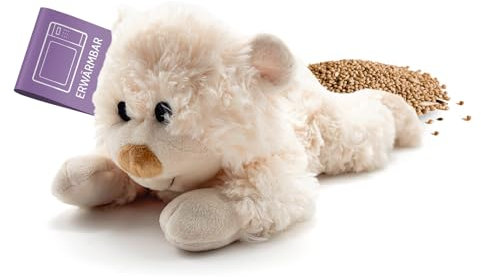 Habibi Calore Peluche Peluche Cuscino Teddy Bear sdraiato - inodore - microonde