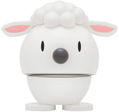 Hoptimist Lamm, Osterdeko, Niedliche Tischdeko zu Ostern, Kleine Ostergeschenke Erwachsene, Frühlingsdeko Innen, 7,2 x 5,8 x 7,4 cm, Weiß