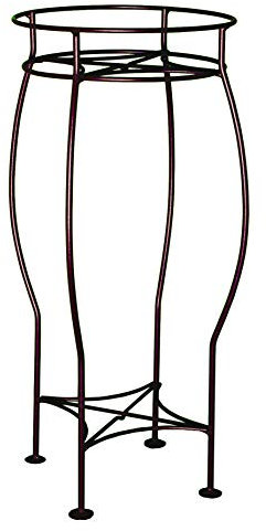 Louis Moulin Soporte Maceta Redondo con 4 Pies, Marrón Chocolate, 23.5x23.5x60 cm, 6416