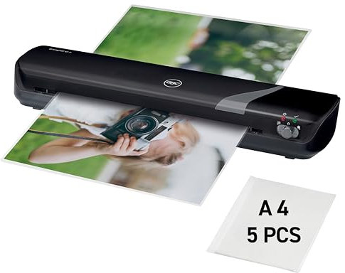 GBC Inspire+ Laminiergerät A3 für den Heimgebrauch, für Visitenkarten-Größe bis zu DIN A3, Heiß- und Kaltlaminieren, Schwarz, 4402076EU