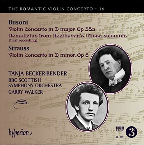 Busoni & Strauss: Romantic Violin Concertos [Tanja Becker-Bender, Garry Walker] [Hyperion A68044]