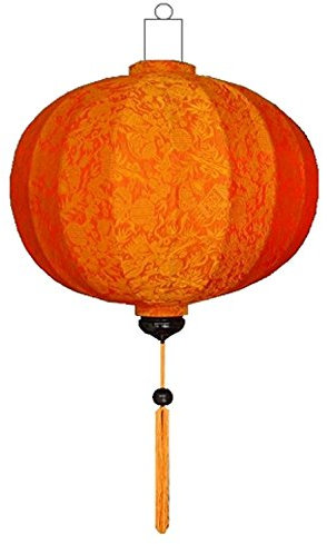 Lampionsenzo Asiatische Laterne Lampion Rund Orange by
