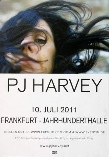 P J Harvey - Let England Shake, Frankfurt 2011 » Konzertplakat/Premium Poster | Live Konzert Veranstaltung | DIN A1 «