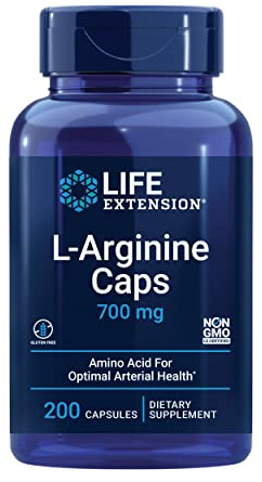 Life Extension L-Arginine Caps, 700 mg, 200 Capsules