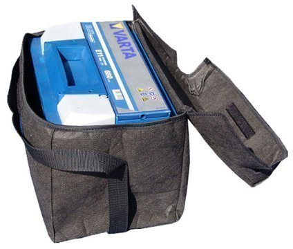 Batterietasche 25x20x18 cm Batterieschutz Akkutasche Batteriehülle Abdeckung Schutz 75Ah