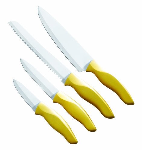 TV Unser Original 04493200418 maxxcuisine CeramicPlus Messer-Set 4-teilig, Gold
