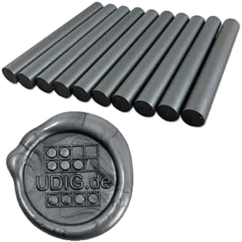 Siegelwachs 11 mm silber für Heißklebepistole 10 cm 100 gr.