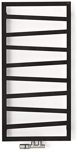 anapont Badheizkörper Handtuchheizkörper Handtuchwärmer ZigZag5 Designheizkörper (1545h x 500b)