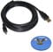 HQRP Extra Long 10ft USB to Mini USB Cable compatible with JVC GZ-HD6US GZ-HD7US GZ-HM200AUS GZ-HM200BUS GZ-HM200RUS GZ-HM300BUS Camcorder plus Coaster