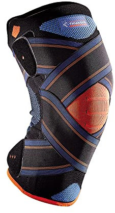 THUASNE Sport - Rodillera Strapping Novelastic - Rodilla Inestable o Dolorosa - Sujeción Lateral, Tejido Anatómico - Índice de Sujeción 4/5 - Dispositivo Médico CE - Talla XXL