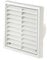 Extractor Fan Wall White Fixed Louvre Grill Grille Ventilation 4, 5, 6 (4 100mm)