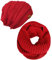 Wrapables Winter Warm Knitted Infinity Scarf and Beanie Hat Set