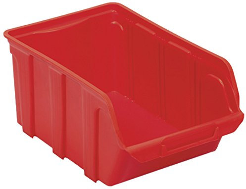 Viso TEKNI4R - Bandeja polipropileno, 10 l, 330x200x150 mm, color rojo