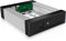 ICY BOX Cadre Amovible 5,25 pour 1 Disque Dur SATA III/SAS II de 3,5 (8,9 cm) ou 1 Disque Dur SATA III/SAS II de 2,5 (6,35 cm), verrouillable, en Aluminium, IB-129SSK-B