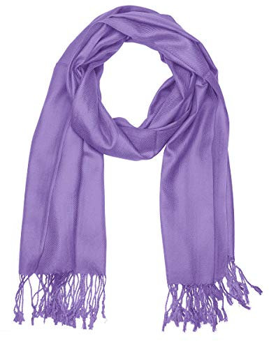 Falari, Pashmina-Schal, Damen, weich, einfarbig, für Hochzeiten, Brautjungfer, Geschenke und Abendkleid - Violett - Einheitsgröße