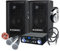 McGrey DJ Karaoke Komplettset PA Anlage Party-1000 (Lautsprecher, 2 x 300 Watt, Bluetooth-Endstufe, Verstärker, Lautsprecherkabel, Kopfhörer, Mikrofon, Klemme, Reduziergewinde, Etui, Mikrofonkabel)