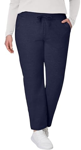 Hanes Women's French Terry Pant, Navy, Large