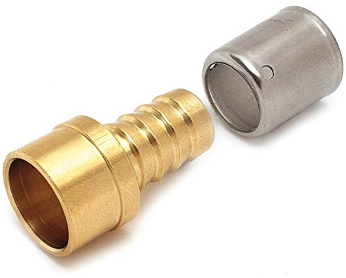 union mixte à sertir - tube per - cuivre diamètre 14 vers per diamètre 16 - altech