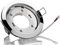 Massiver Spot Einbaurahmen GX53 230V aus Metall - Einbau Ø 90 mm, Abdeckung Ø 106 mm - chrom-glänzend