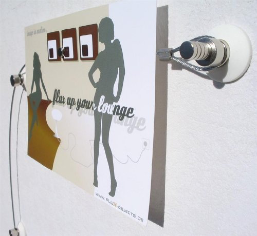 Fotoleine, Fotoseil, Foto-Stahl-Seil in 2 Meter mit 20 Magneten