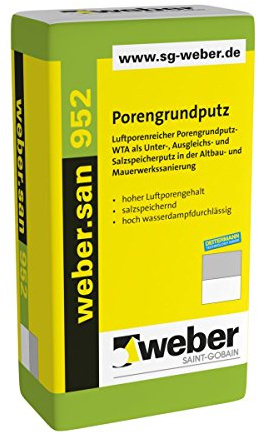 weber.san 952, 25kg - Porengrundputz