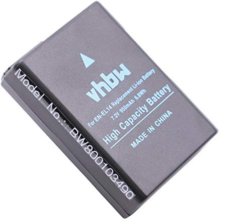 vhbw Akku kompatibel mit Nikon Coolpix P7700 | P7100, P7000, P7800 Kamera (950 mAh, 7,2 V, Li-Ion), Infochip