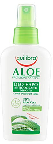 Equilibra Aloe Ialuronica Deo Vapo, Anti-Odore, Lenitivo, con Acido Ialuronico, Rinfrescante, Delicato 75 ml