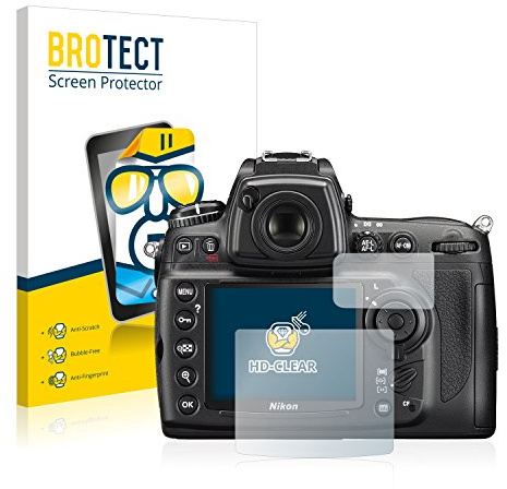 BROTECT (2 Stück Schutzfolie für Nikon D700 Displayschutz Folie Made in Germany, Ultra-Klar