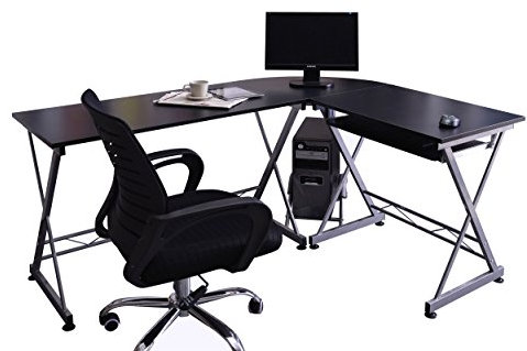 SixBros. Computerschreibtisch Schwarz - CT-3802/2075