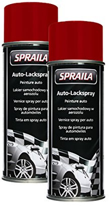 Kwasny RAL 3000 Feuerrot Lackspray 400Ml Spraydose Autolack Auto Sprühlack 300 006 2X