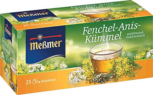 Meßmer Fenchel/Anis/Kümmel 25 TB, 1er Pack (1 x 50 g Packung)