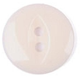 Fisheye Buttons - 26 lignes/16mm - Solid White , SUPPLIED BY C&CC