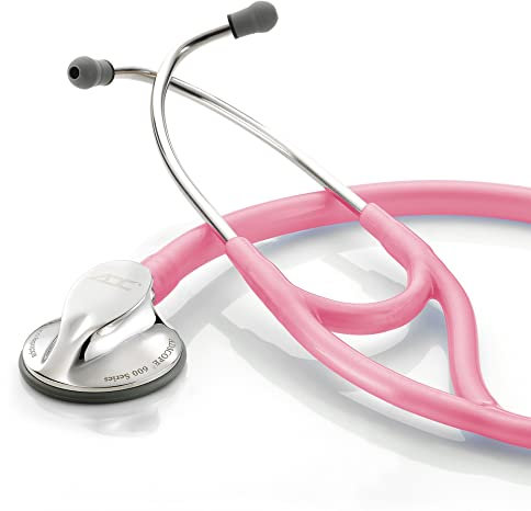 ADC Adscope 600 - Platin-Multifrequenz-Stethoskop - Pink-Metallic