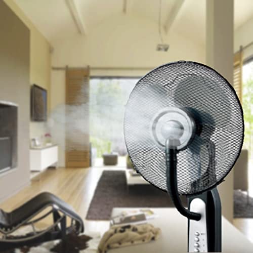 BREAKLING Ventilateur brumisateur humidificateur sur pied - Noir 110cm - Rafraichit instatanément - Repousses les moustiques