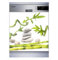 Sticker Cuisine Lave Vaisselle Galets Bambou 60x60cm SLV1134 (Fond Blanc )