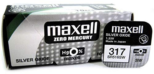 Maxell 317/SR 516 SW Silver Oxide Watch Battery