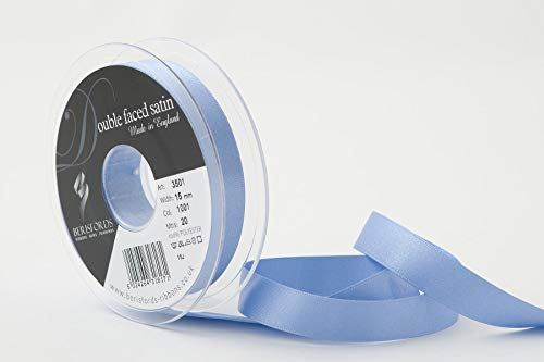 Berisfords Double FACE Poly Satin Ribbon, Lupin, 15 mm