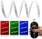 LED Universum 14 Meter Comfort LED Streifen Set RGB mit Netzteil, Controller & Funkfernbedienung, 30 LED/m, IP65, 12V, 5050 SMD, 7,2 W/m, für Wohn-, Schlafzimmer, Balkon, Terrasse